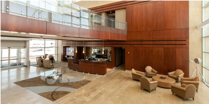 Aviation operations facility ensuring safe private jet services